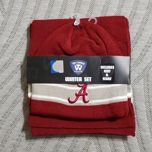 ROLL TIDE ROLL Alabama knit hat and scarf